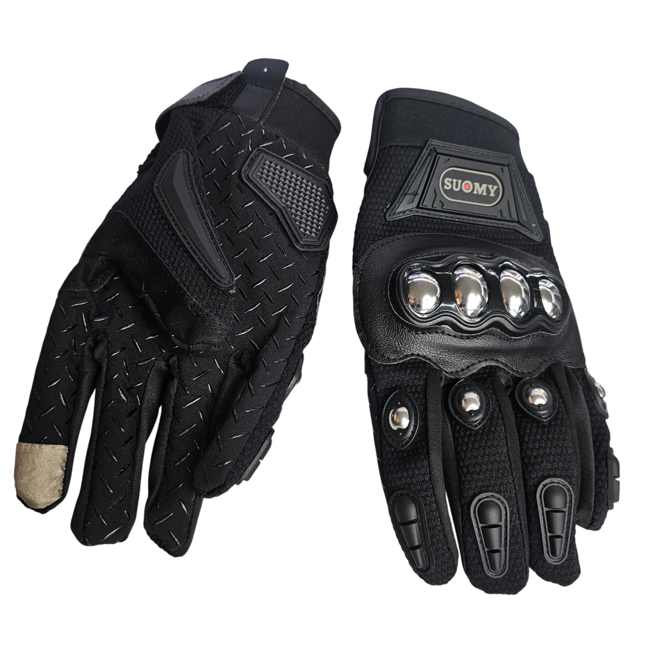 PAR GUANTES SUOMY CON PROTECCIONES METALICAS G25