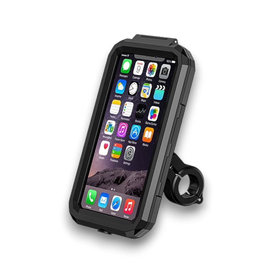 HOLDER  - SOPORTE DE CELULAR FULL IMPERMEABLE BRAZO TIPO RAM CON CARGADOR INALAMBRICO