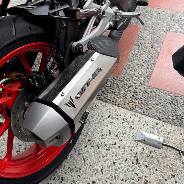 PROTECTOR DE EXOSTO EN ACERO YAMAHA MT-15