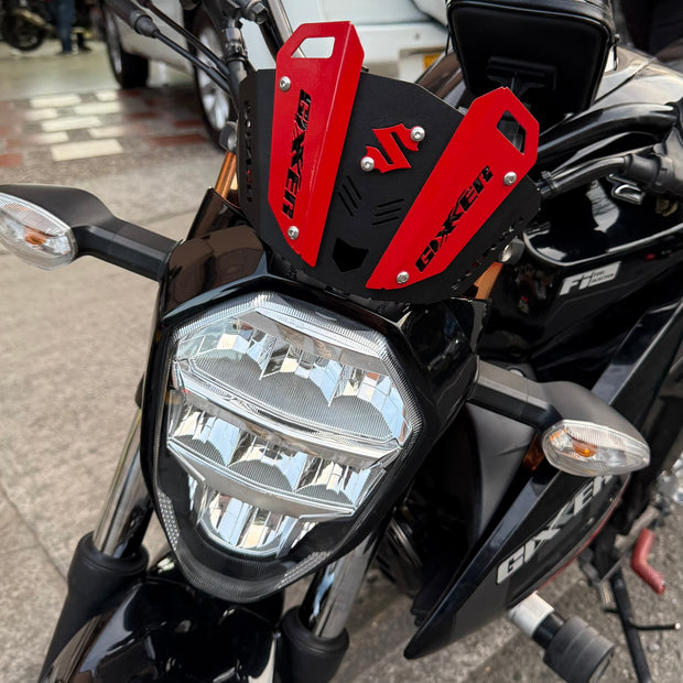 CUPULA EN ACERO SUZUKI GIXXER 150 FI - GIXXER 250 FI CON CACHOS