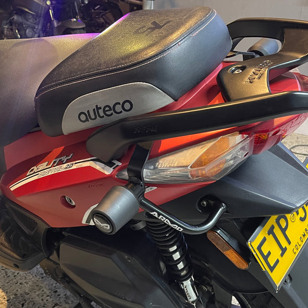 DEFENSAS CON SLIDERS ARMO AGILITY RS/GO 125 DELANTERO Y TRASERO