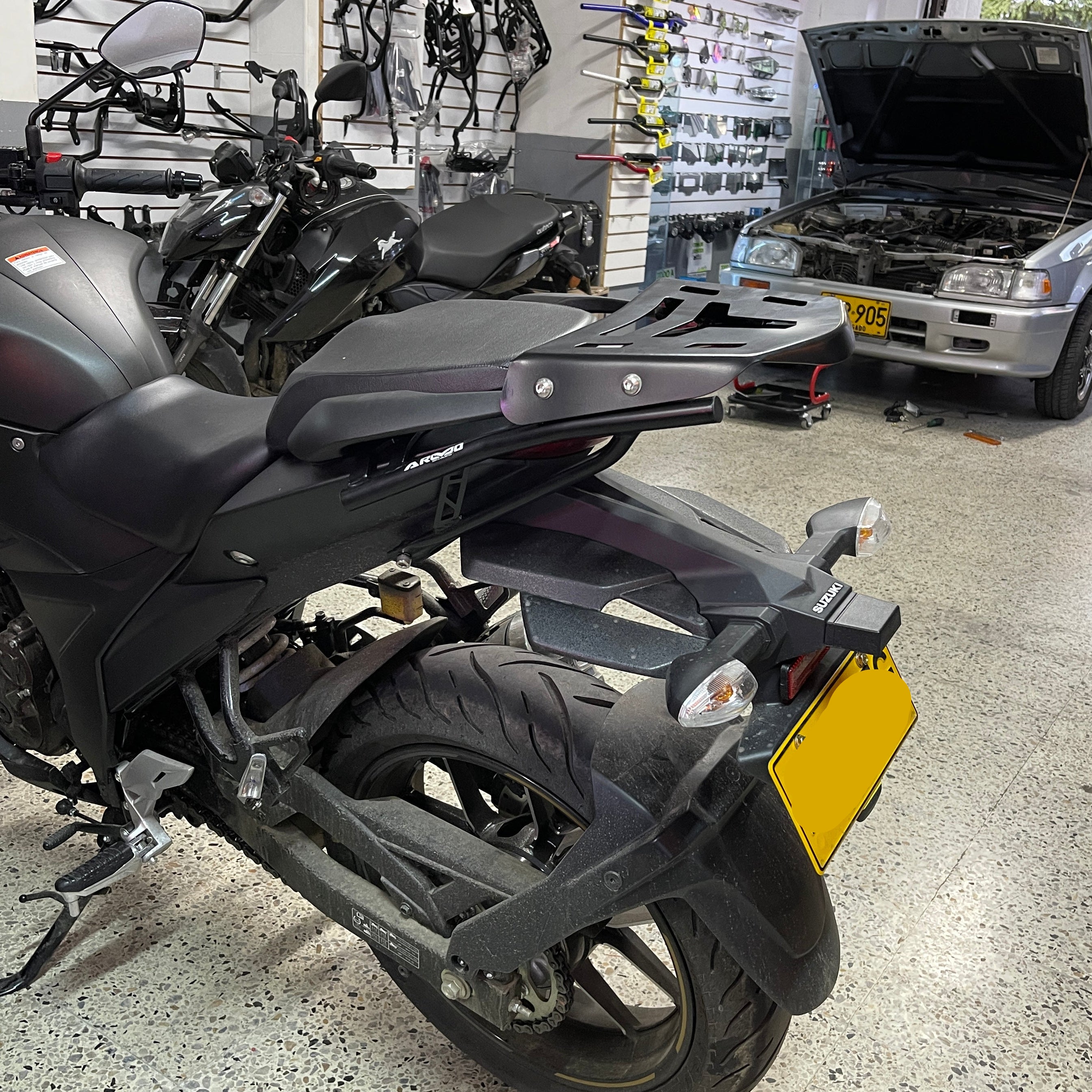 PARRILLA ARMO CORTA PARA SUZUKI GIXXER 150 FI - SUZUKI GIXXER 250 FI - SUZUKI GIXXER 150 SF - SUZUKI GIXXER 250 SF