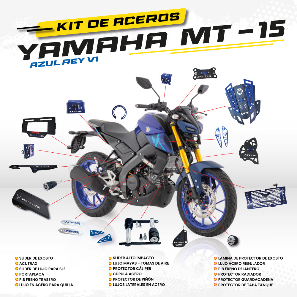 ARMADURA - KIT EN ACERO YAMAHA MT-15