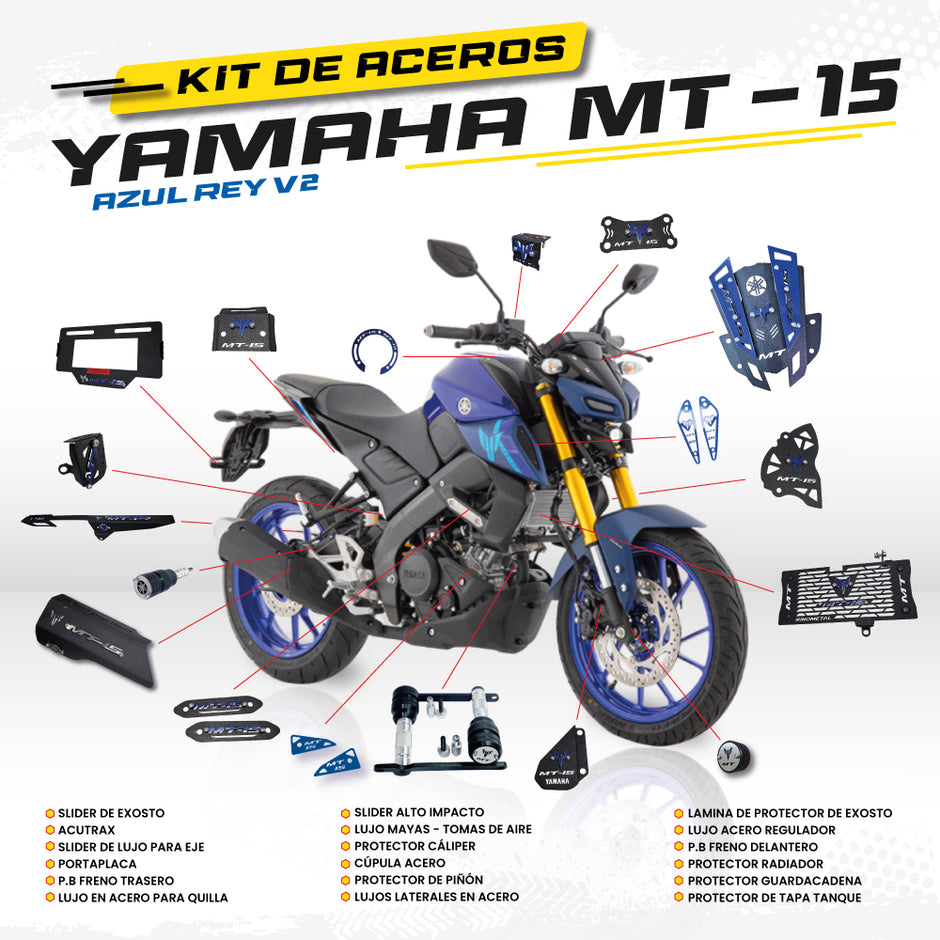 ARMADURA - KIT EN ACERO YAMAHA MT-15