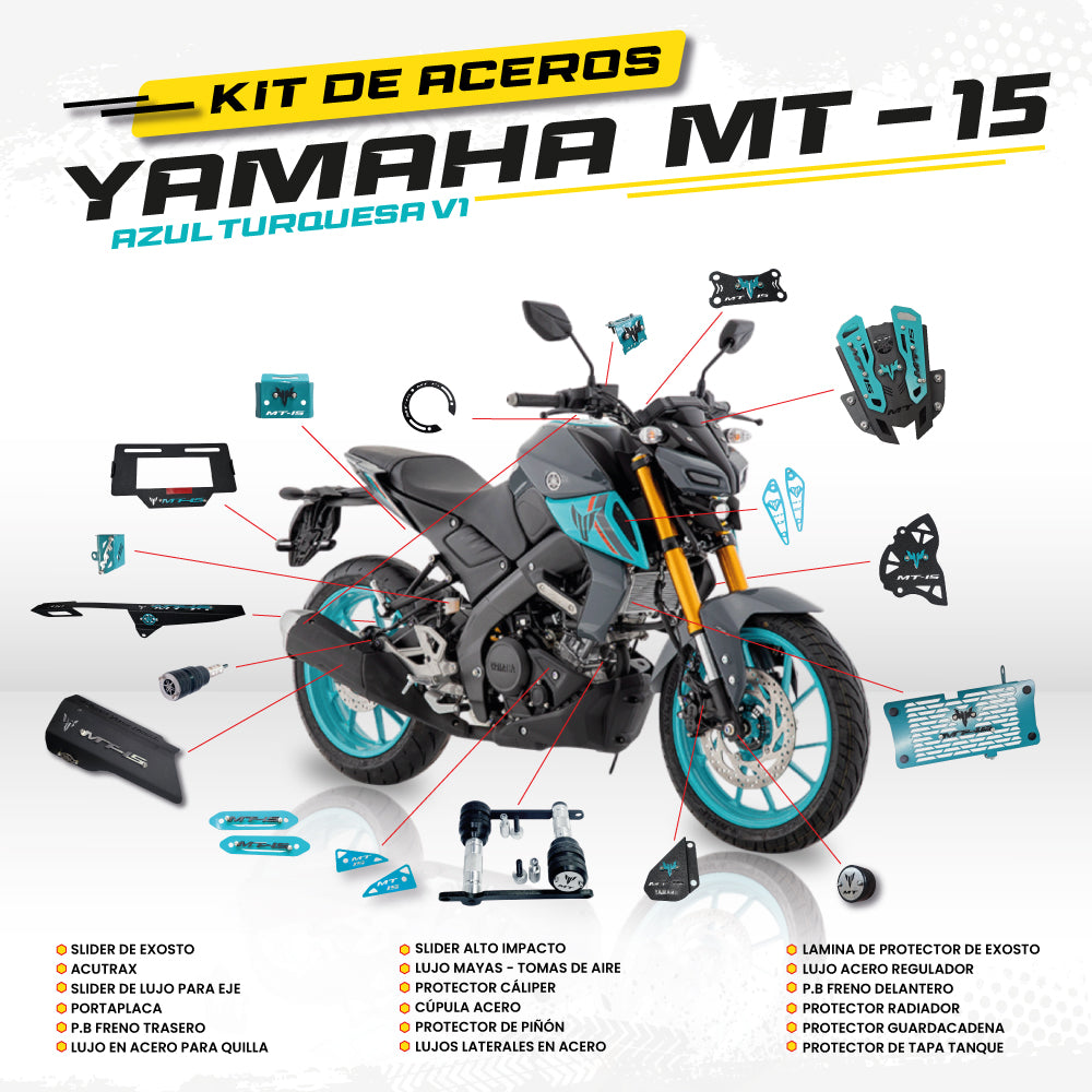 ARMADURA - KIT EN ACERO YAMAHA MT-15