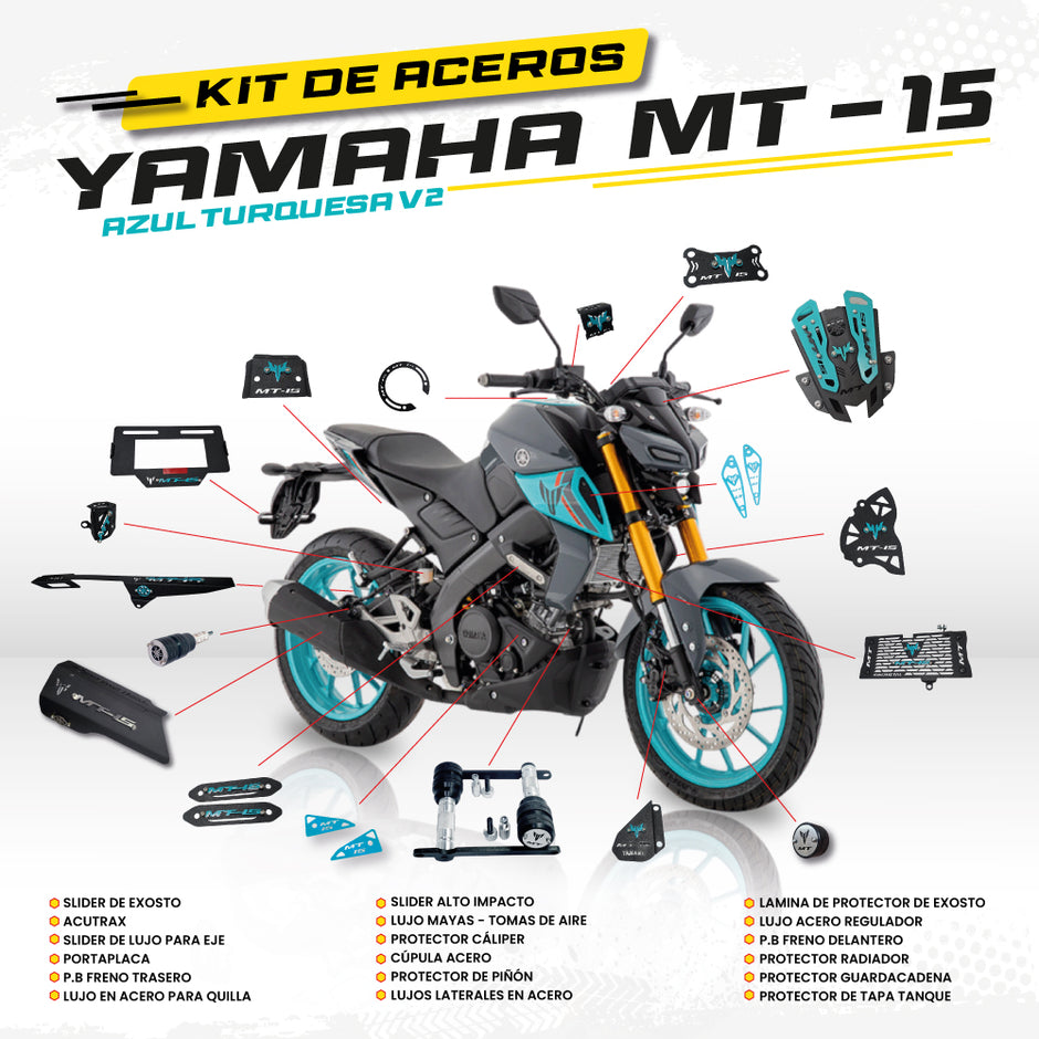 ARMADURA - KIT EN ACERO YAMAHA MT-15