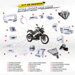 ARMADURA - KIT EN ACERO BAJAJ PULSAR NS 200 (CONVENCIONAL)