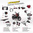 ARMADURA - KIT EN ACERO BAJAJ PULSAR NS 200 (CONVENCIONAL)