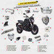 ARMADURA - KIT EN ACERO BAJAJ DOMINAR 400 UG