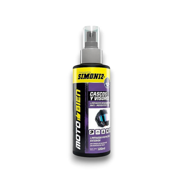 LIMPIADOR DESENGRASANTE DE CASCOS Y VISORES LIMPIOS SIMONIZ
