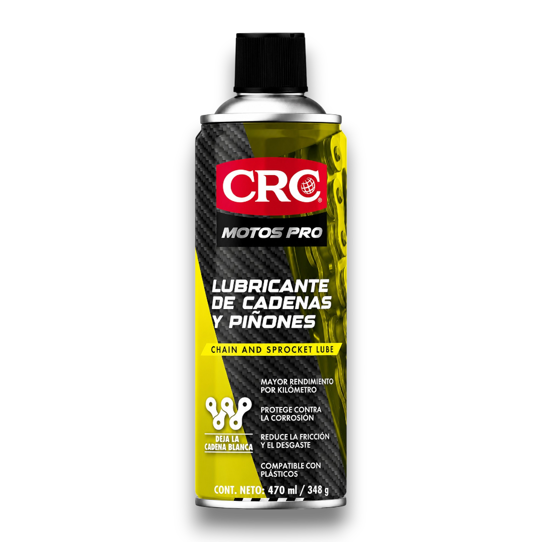 LUBRICANTE DE CADENAS Y PIÑONES MOTOS PRO 470 ML CRC