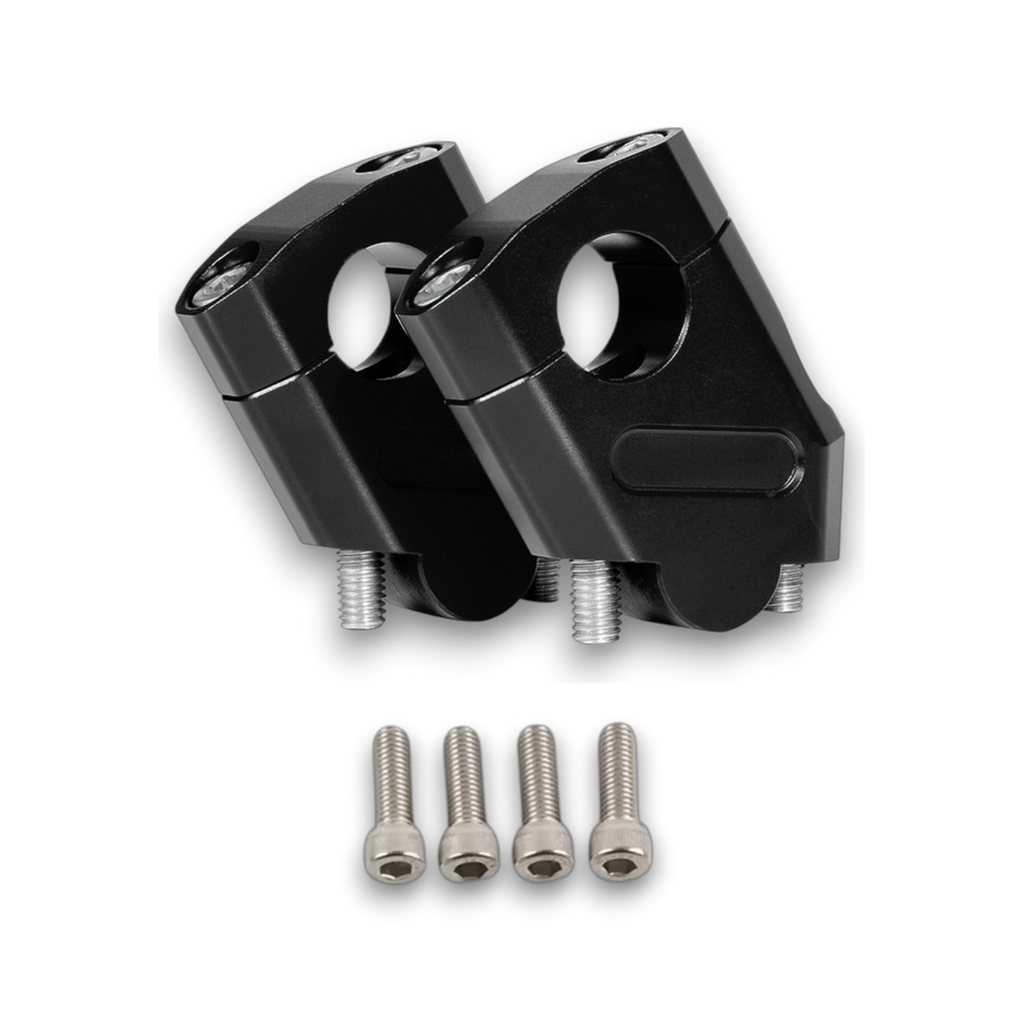PAR EXTENSORES ANGULARES DE MANUBRIO ALUMINIO + CALZAS TIPO RIZOMA