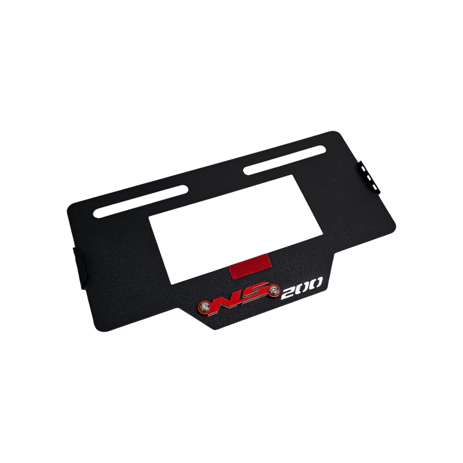 PORTA PLACA EN ACERO BAJAJ PULSAR NS 200 UG 2