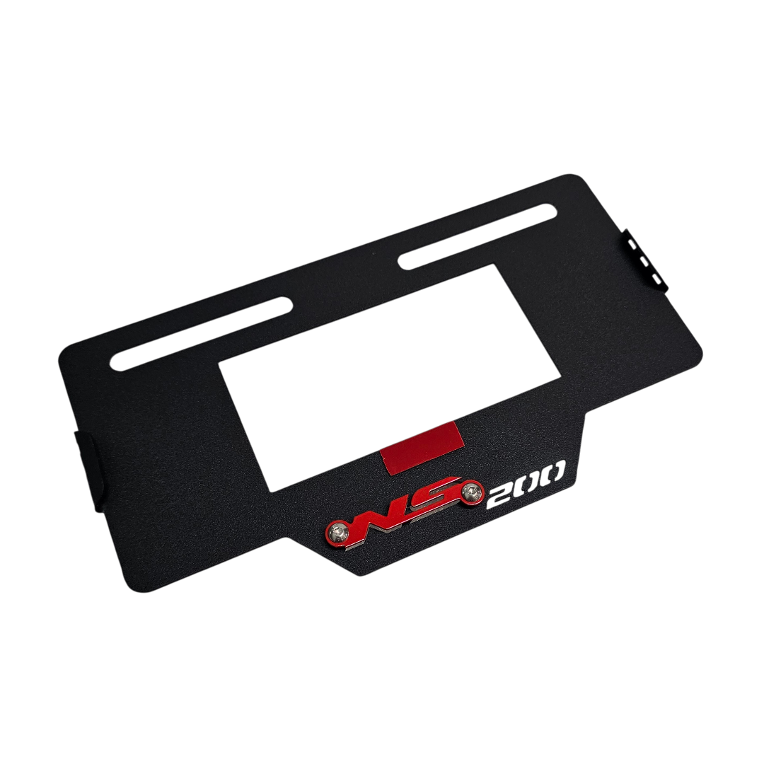 PORTA PLACA EN ACERO BAJAJ PULSAR NS 200 UG 2