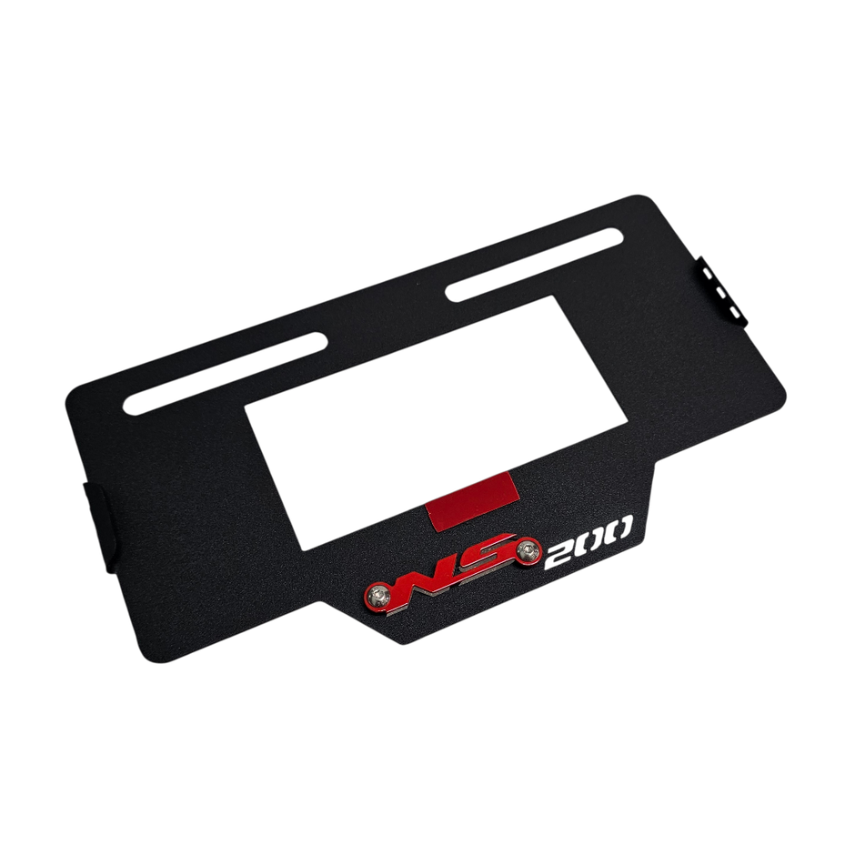 PORTA PLACA EN ACERO BAJAJ PULSAR NS 200 UG 2