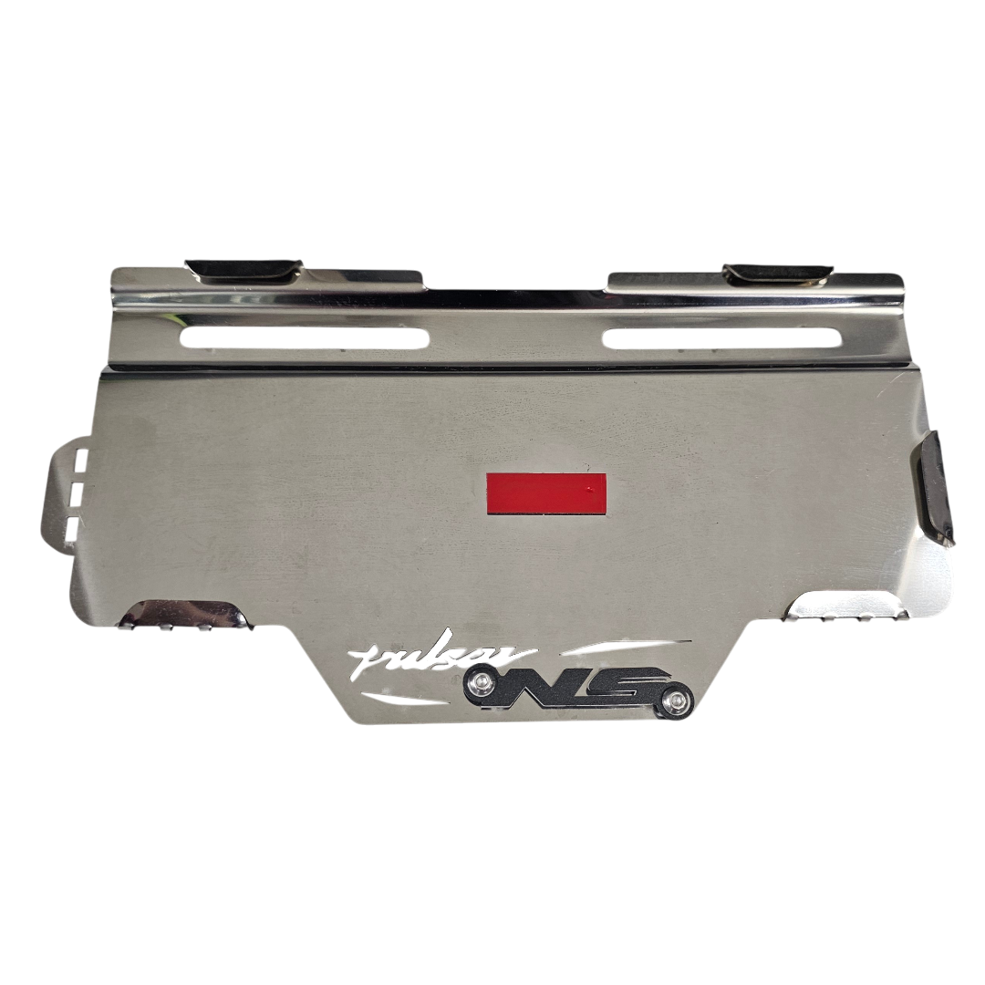 PORTA PLACA EN ACERO BAJAJ PULSAR NS400Z - NS 200 UG 2 SIN PERFORAR