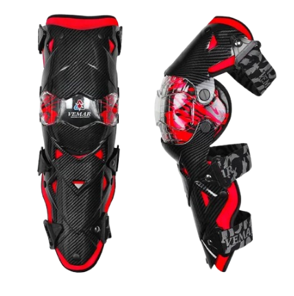 PAR RODILLERAS VEMAR G-18 TIPO FIBRA DE CARBONO