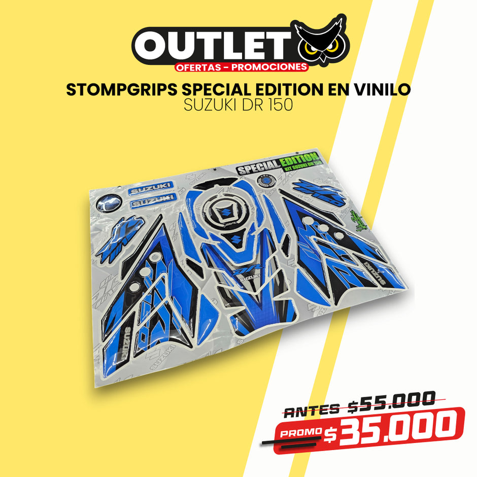 KIT VINILO TIPO STOMPGRIPS SPECIAL EDITION SUZUKI DR 150