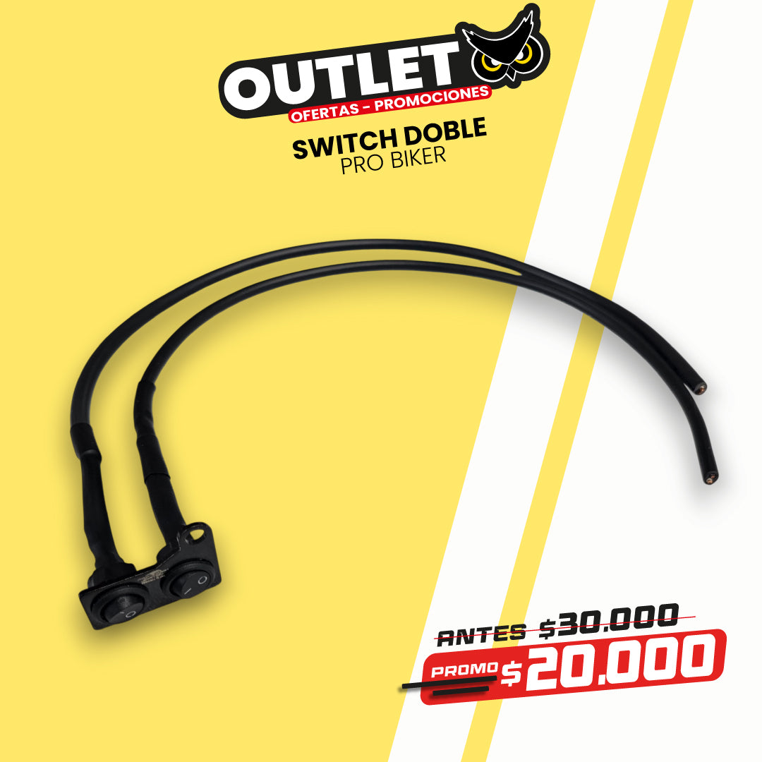 DOBLE SWITCH SENCILLO - PRO BIKER