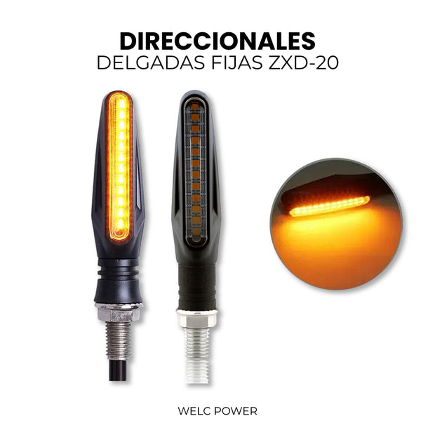 PAR DE DIRECCIONALES DELGADAS FIJAS ZXD-20