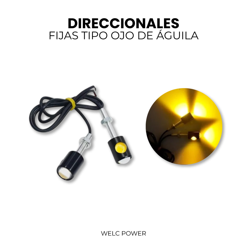 PAR DE DIRECCIONALES FIJAS TIPO OJO DE ÁGUILA