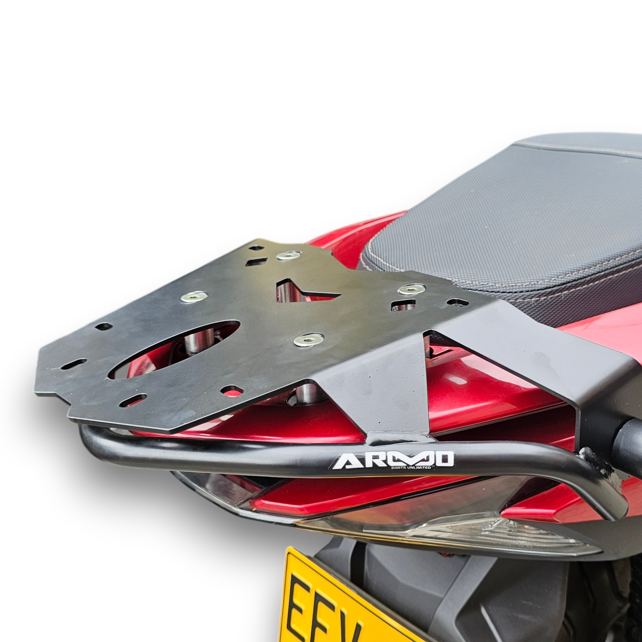 DEFENSAS CON SLIDERS ARMO DELANTERO Y TRASERO + BASE PARRILLA HONDA PCX - PCX 2.0