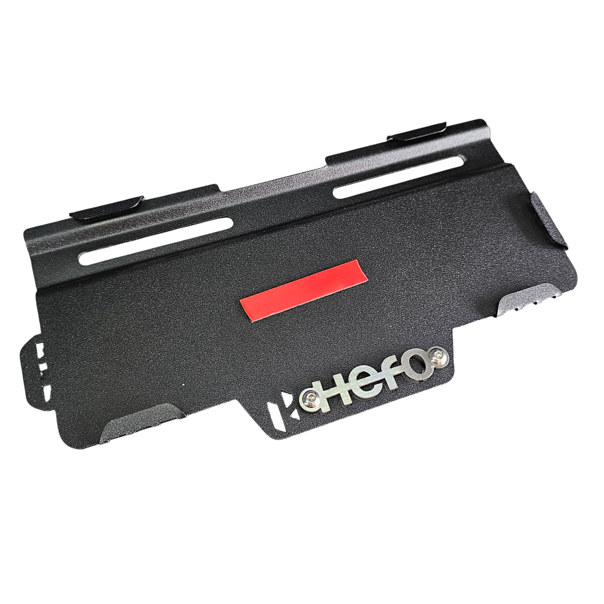 PORTA PLACA EN ACERO HERO SIN PERFORAR