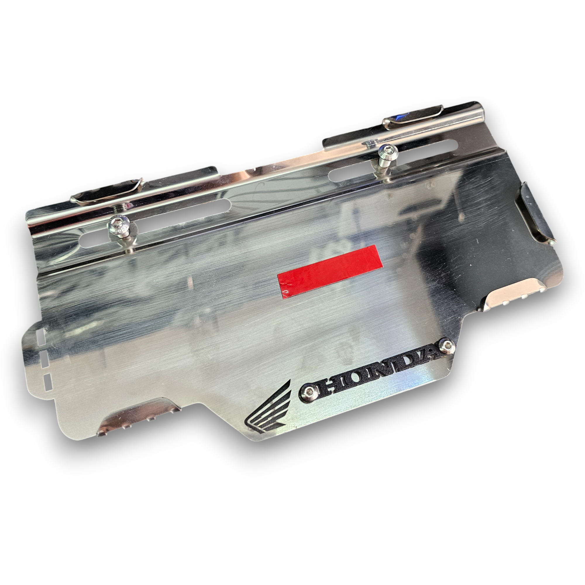 PORTA PLACA EN ACERO SIN PERFORAR HONDA BRILLANTE