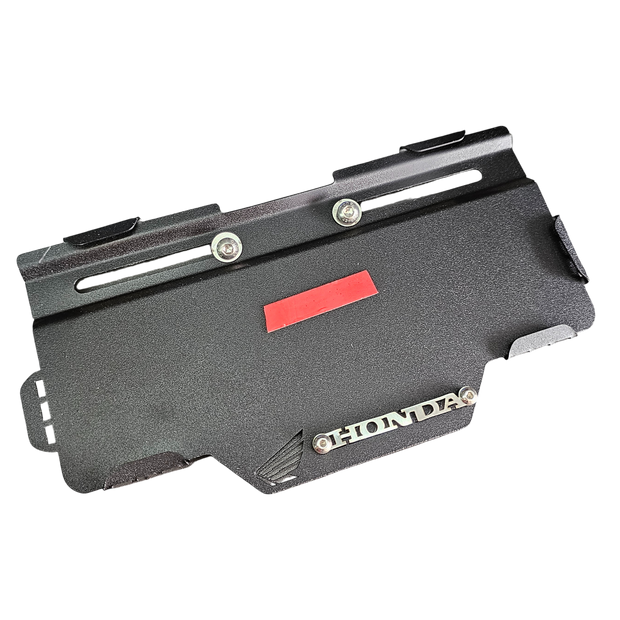 PORTA PLACA EN ACERO SIN PERFORAR HONDA BRILLANTE