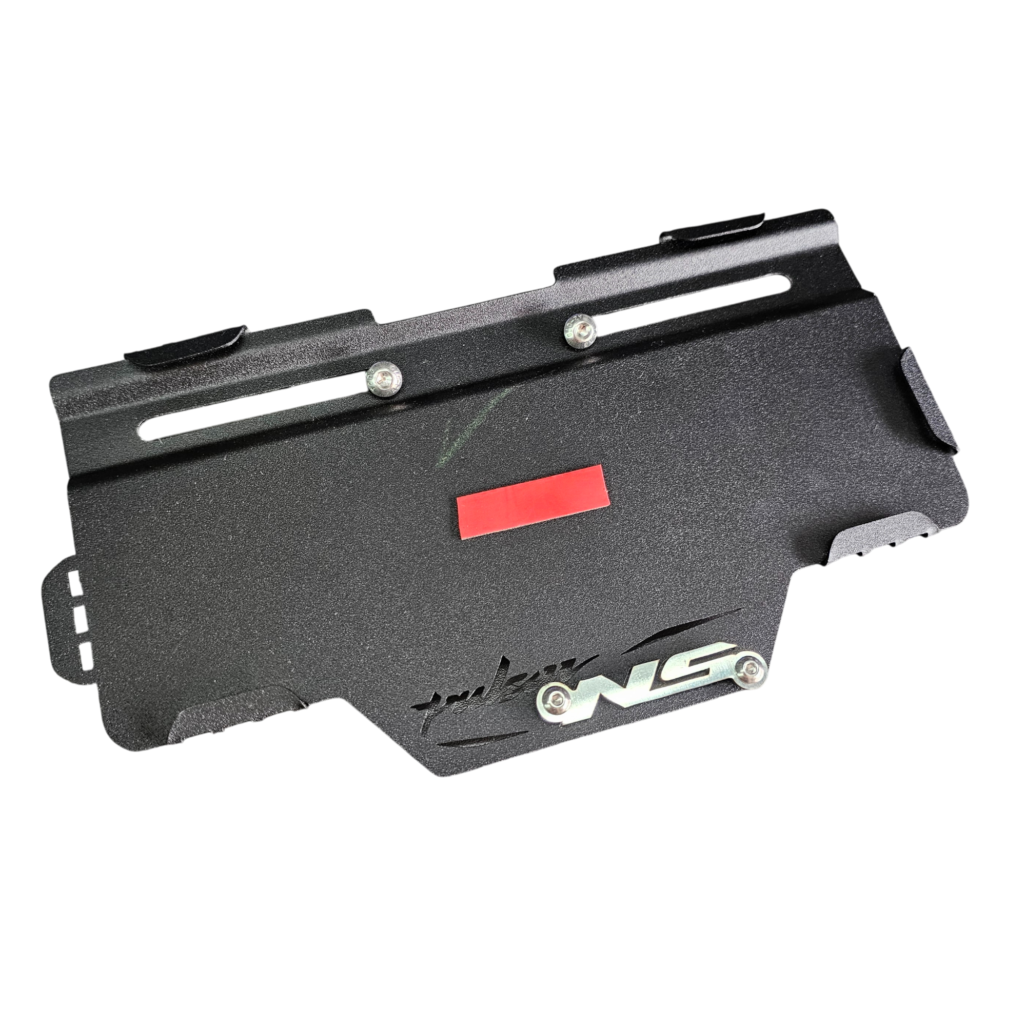 PORTA PLACA EN ACERO SIN PERFORAR NS 200 (SIN ROBA LUZ)