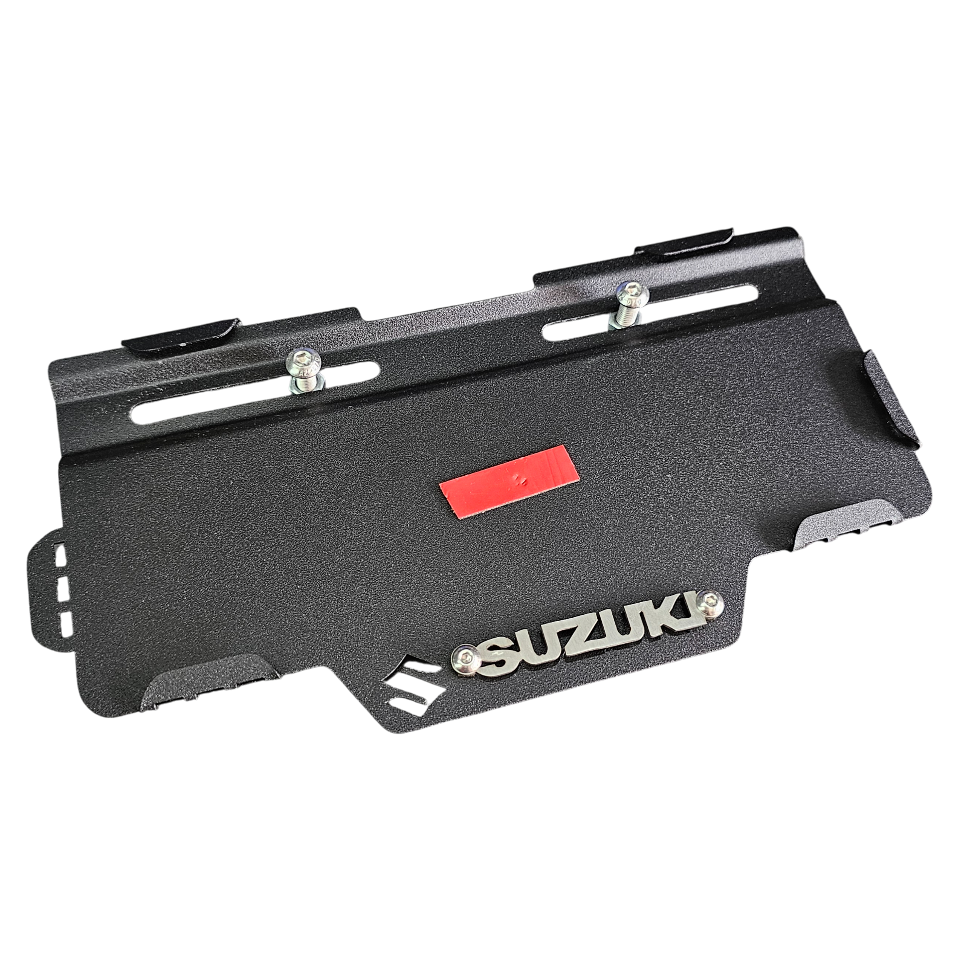 PORTA PLACA EN ACERO SIN PERFORAR SUZUKI
