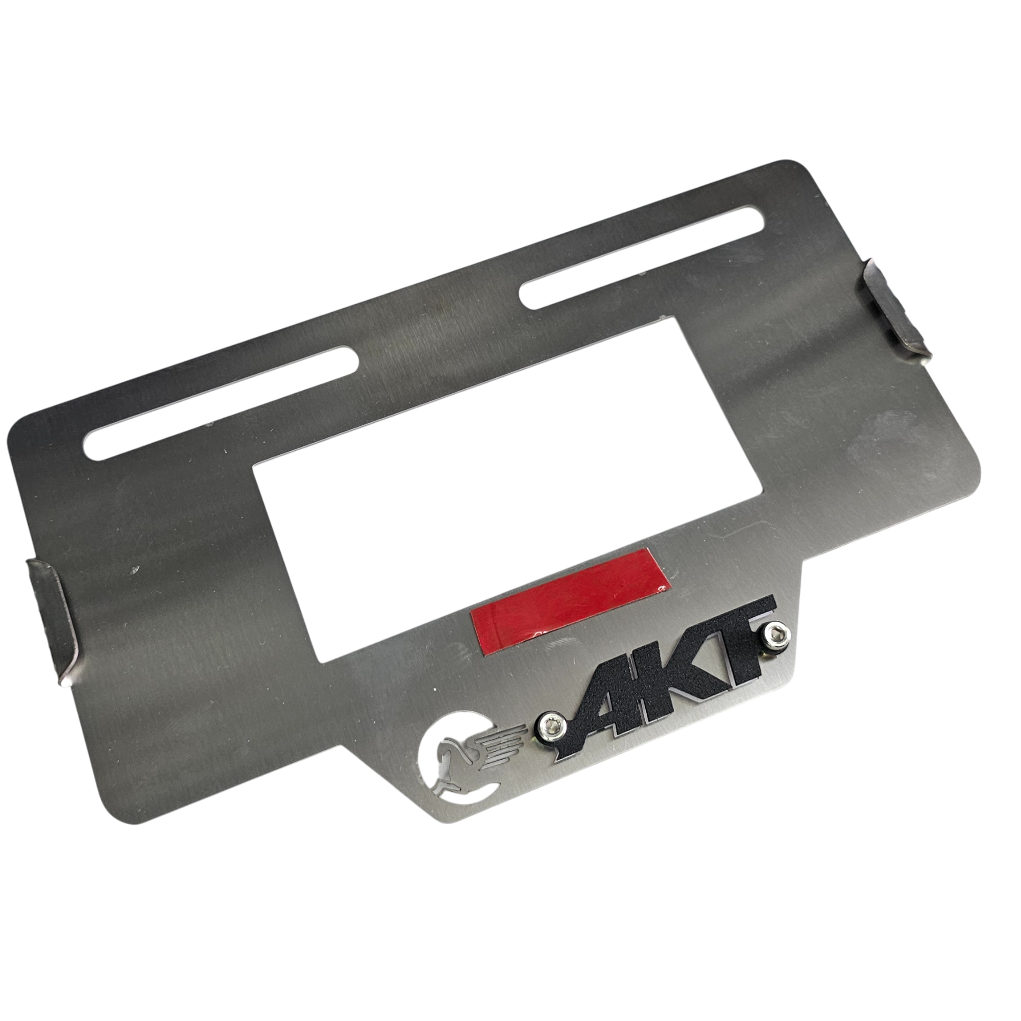 PORTA PLACA EN ACERO AKT