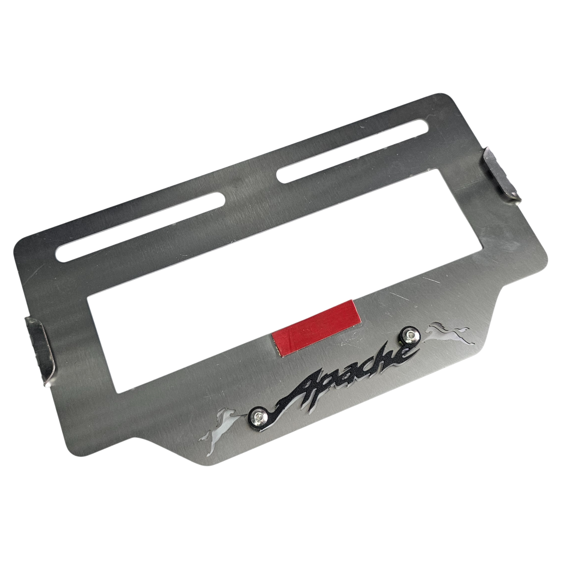 PORTA PLACA EN ACERO TVS APACHE 160/180 2V - TVS APACHE 160/200 4V