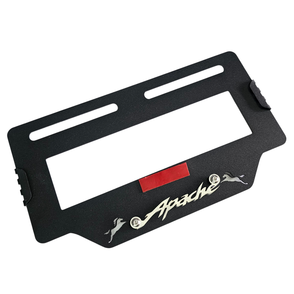 PORTA PLACA EN ACERO TVS APACHE 160/180 2V - TVS APACHE 160/200 4V