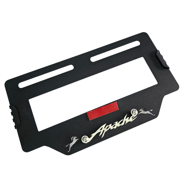 PORTA PLACA EN ACERO TVS APACHE 160/180 2V - TVS APACHE 160/200 4V