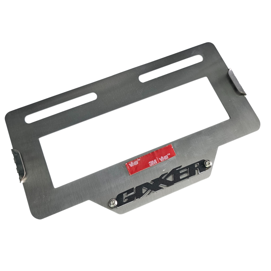 PORTA PLACA EN ACERO SUZUKI GIXXER