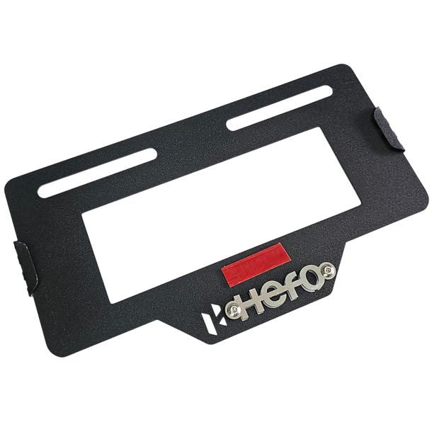 PORTA PLACA EN ACERO HERO SIN PERFORAR