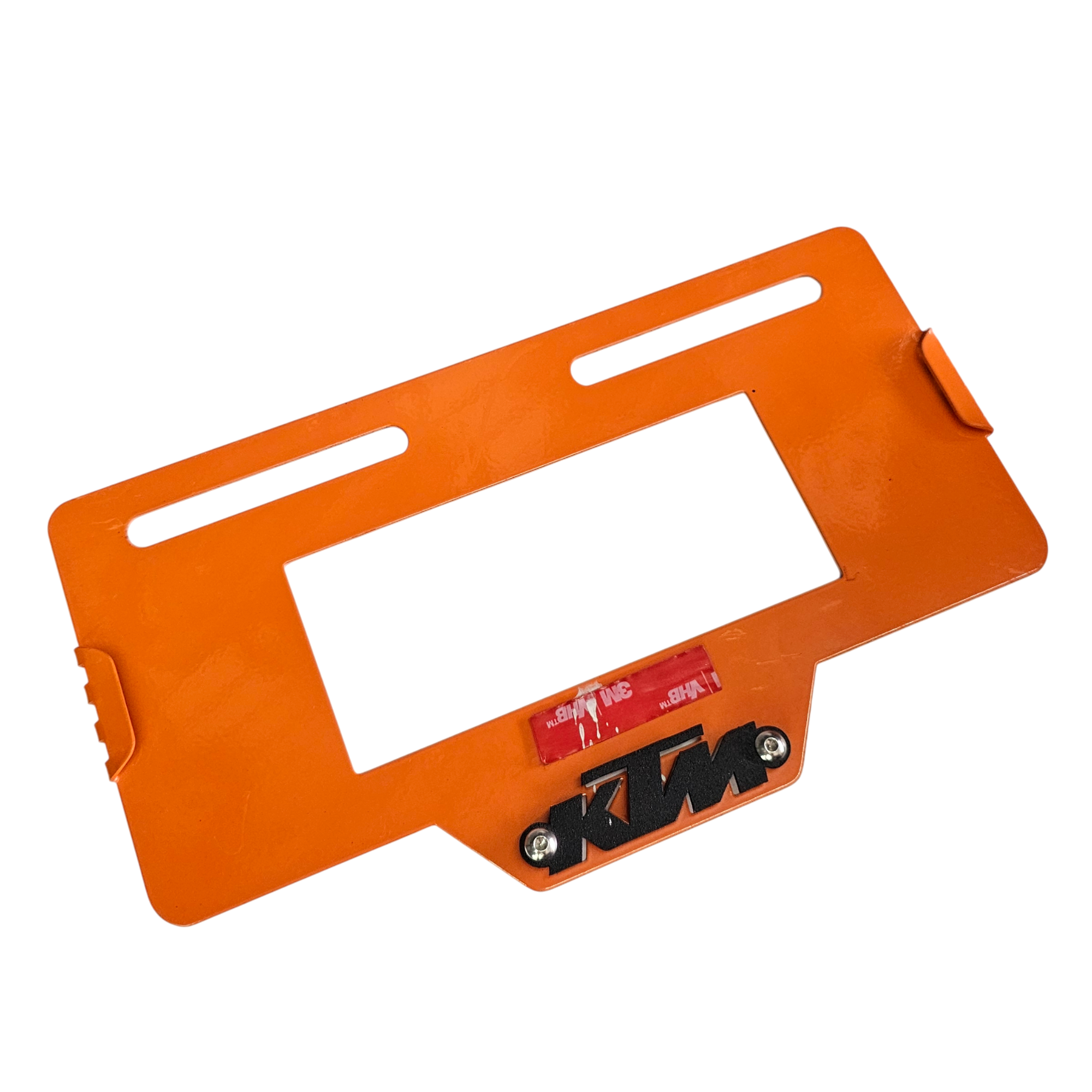 PORTA PLACA EN ACERO KTM