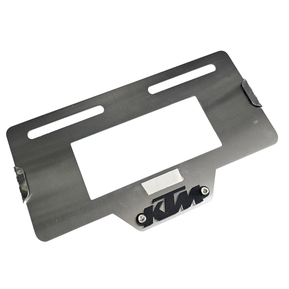 PORTA PLACA EN ACERO KTM