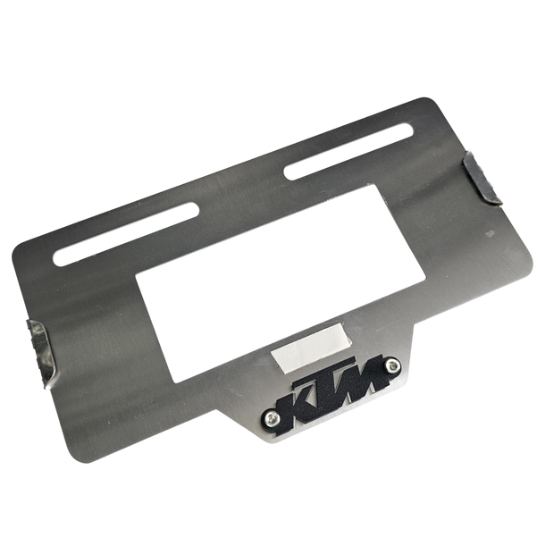 PORTA PLACA EN ACERO KTM