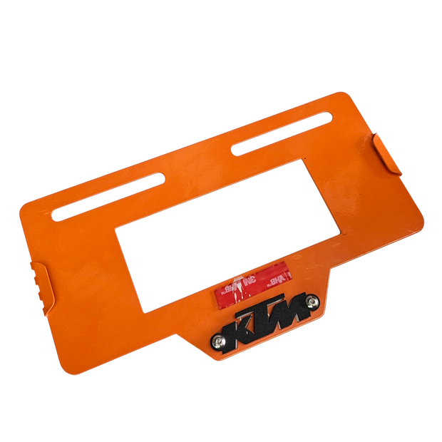 PORTA PLACA EN ACERO KTM