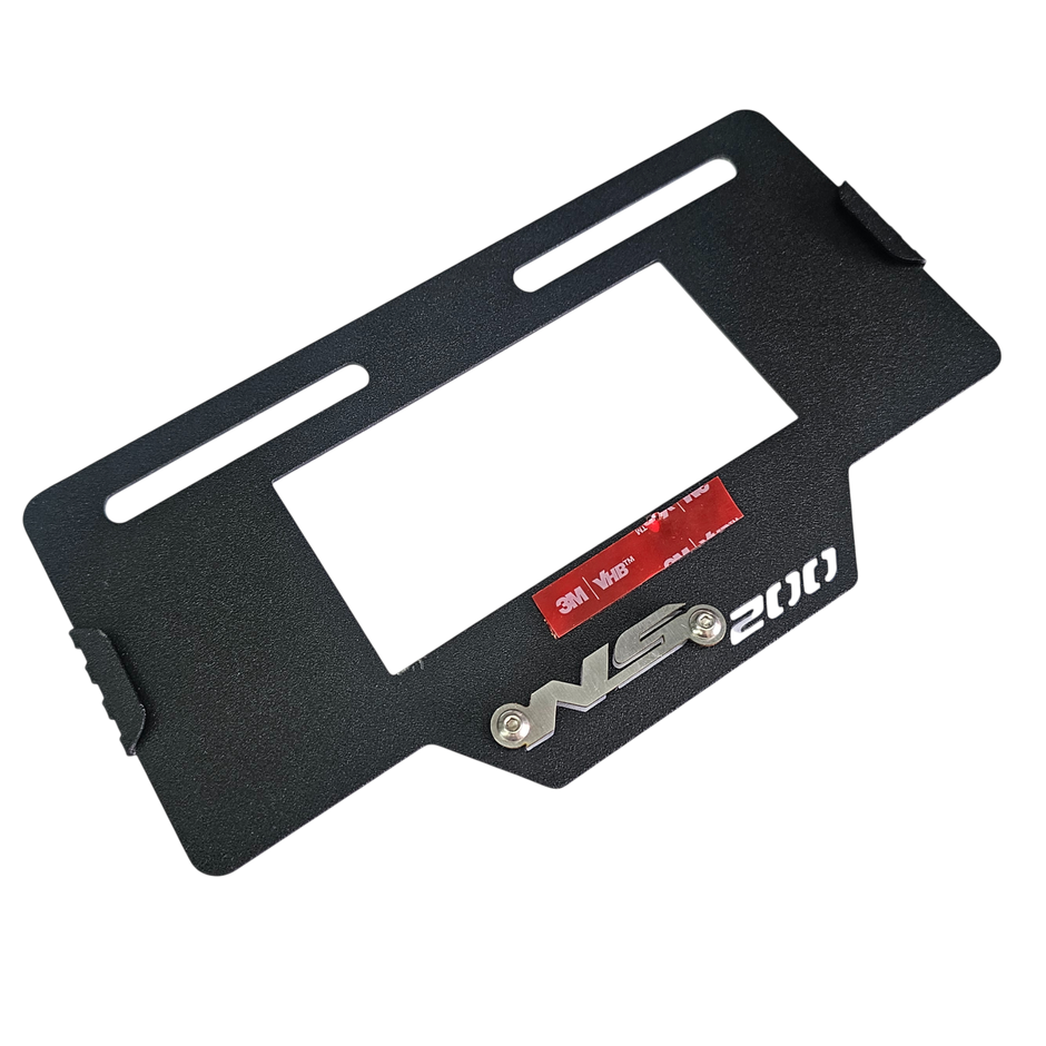 PORTA PLACA EN ACERO BAJAJ PULSAR NS 200 UG 2