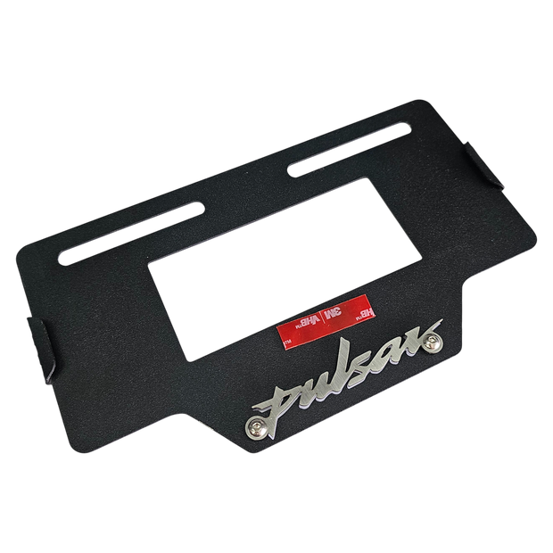 PORTA PLACA EN ACERO PULSAR