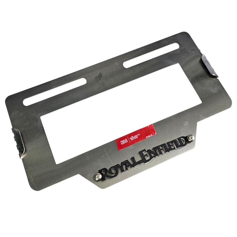 PORTA PLACA EN ACERO ROYAL ENFIELD