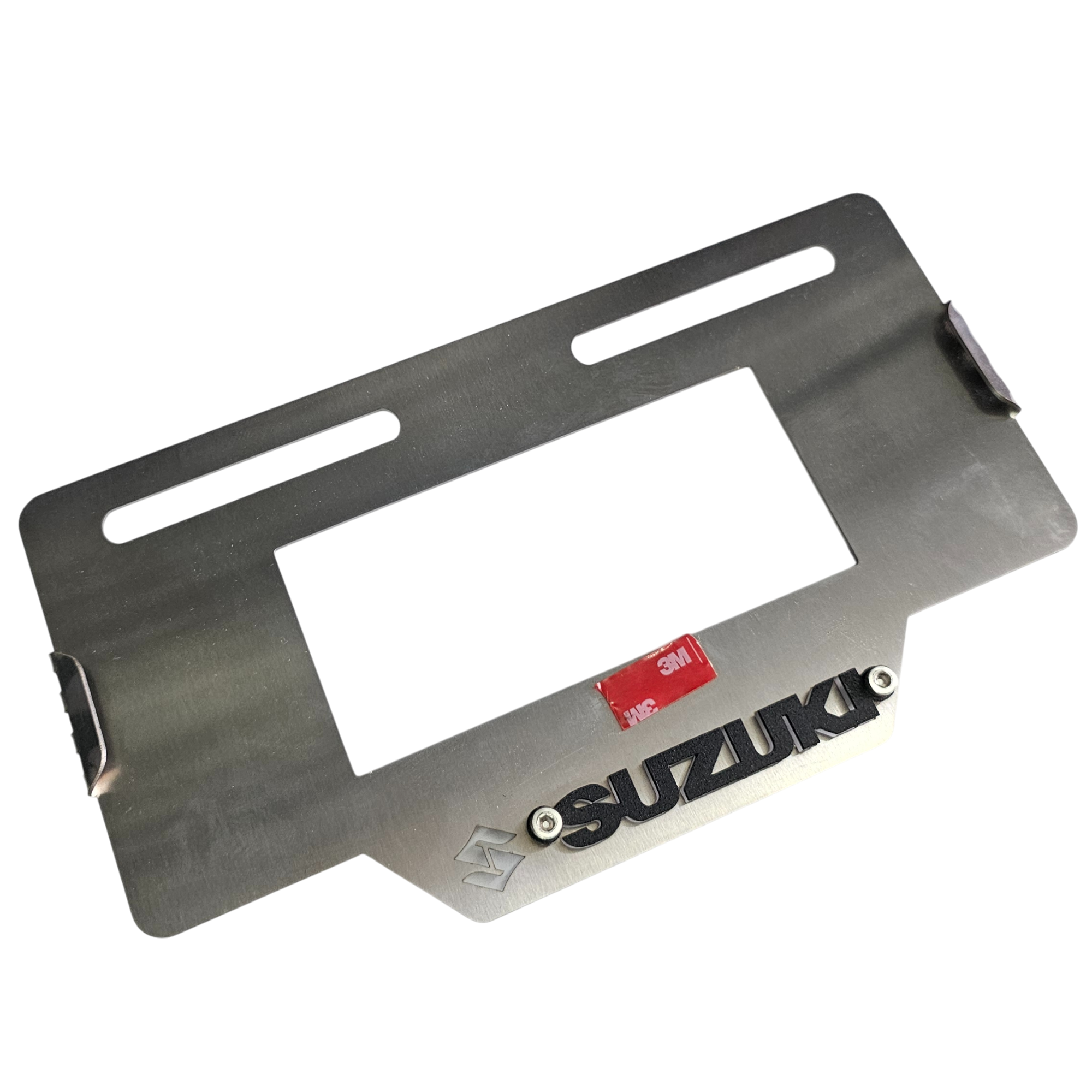 PORTA PLACA EN ACERO SUZUKI