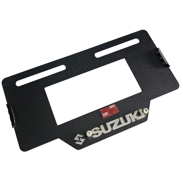 PORTA PLACA EN ACERO SUZUKI