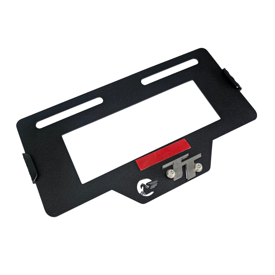 PORTA PLACA EN ACERO AKT TT