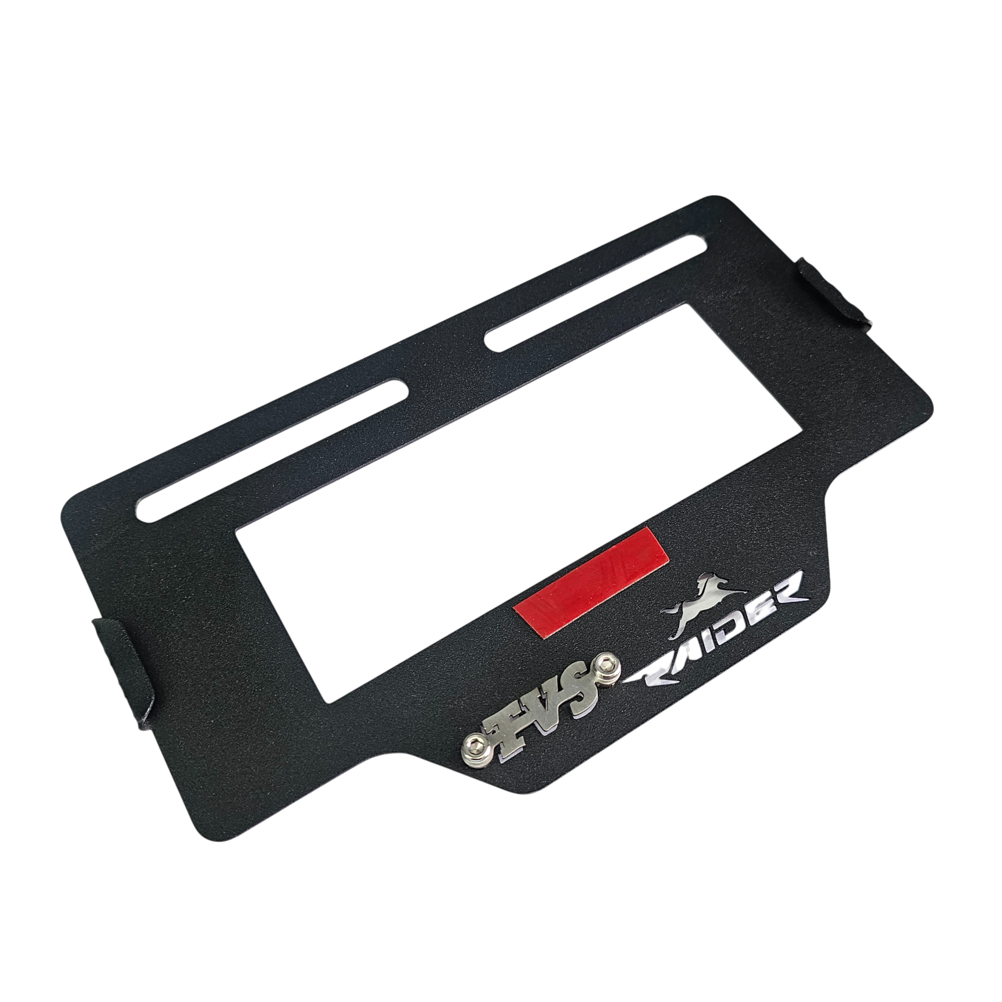 PORTA PLACA EN ACERO TVS RAIDER