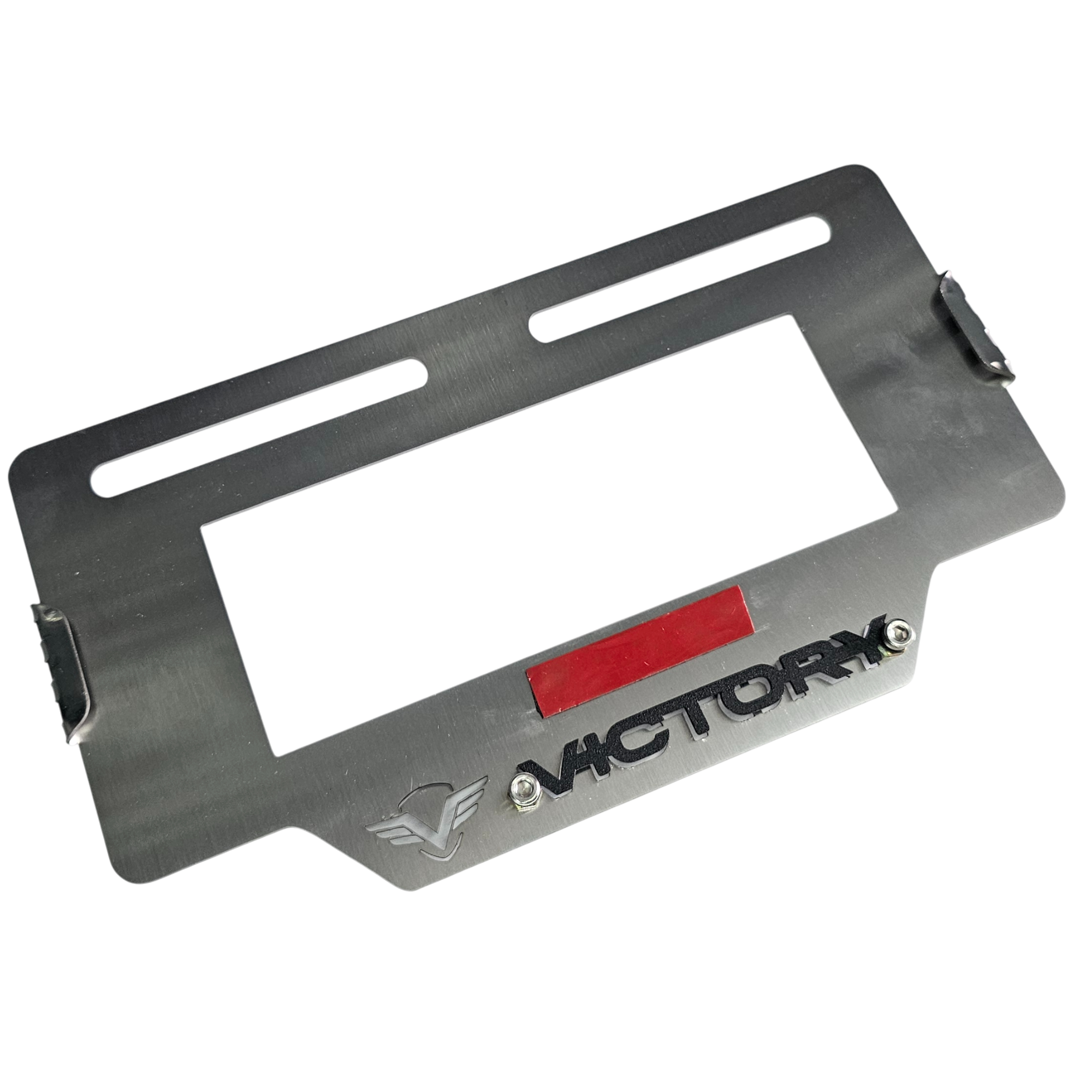PORTA PLACA EN ACERO VICTORY MRX