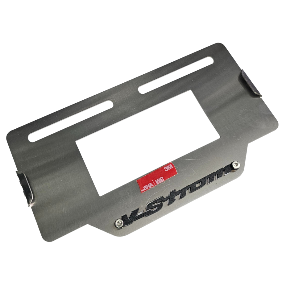 PORTA PLACA EN ACERO SUZUKI VSTROM